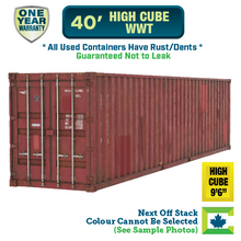 Load image into Gallery viewer, Calgary 40&#39; high cube shipping container for sale, 40&#39; high cube shipping container for sale Calgary AB, Calgary AB shipping container for sale, wind and water tight shipping container for sale, WWT shipping container for sale, used shipping container for sale Calgary, conex for sale, steel storage container for sale, shipping container prices Calgary, buy a shipping container Calgary, Northern Container Sales
