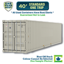 Load image into Gallery viewer, 40&#39; One Trip Shipping Container For Sale Toronto, Toronto shipping container for sale, 40&#39; shipping container for sale Toronto, Toronto shipping container for sale, Toronto shipping container for sale, One Trip like new shipping container for sale, used shipping container for sale Toronto, conex for sale, steel storage container for sale, shipping container prices Toronto, buy a shipping container Toronto, Northern Container Sales
